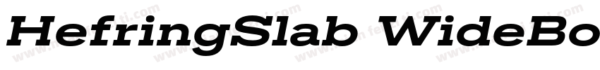 HefringSlab WideBold字体转换